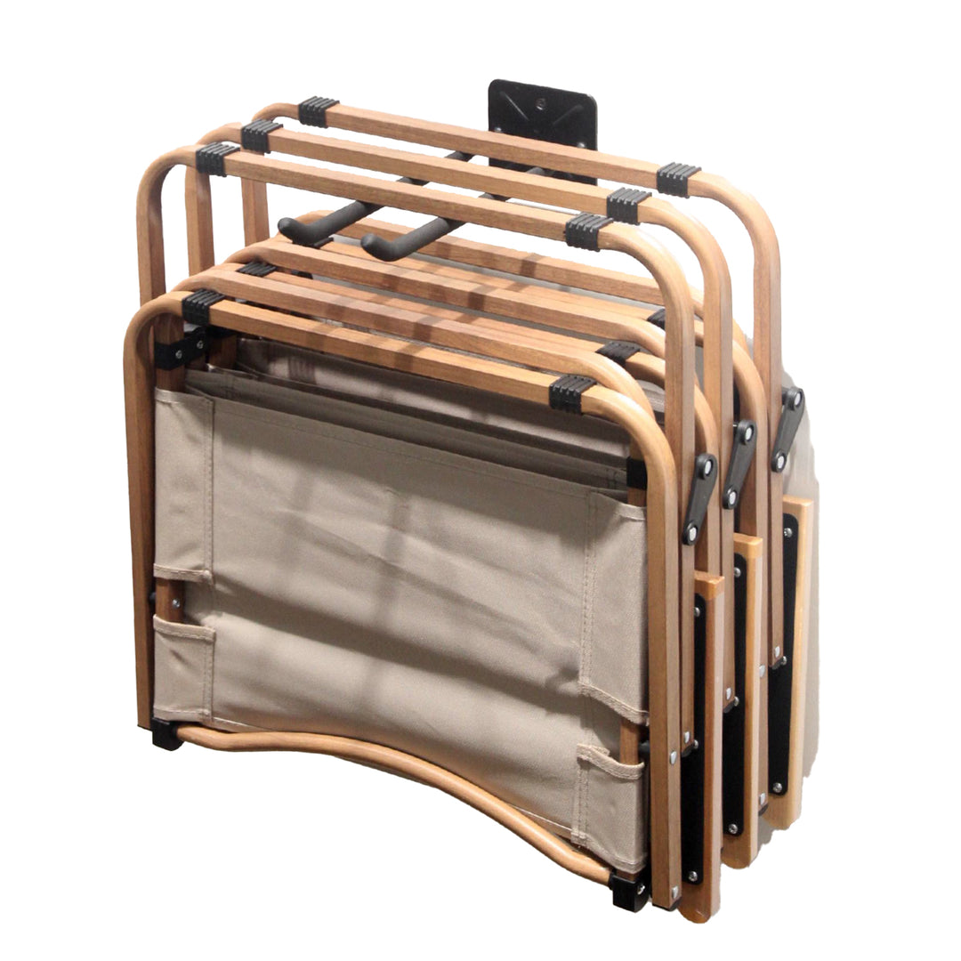 Juego de 4 soportes de pared Maclean, para herramientas, ruedas, escaleras, bicicletas, de acero, carga máxima de 70 kg, MC-436