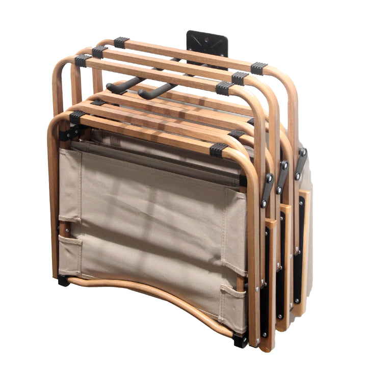 Juego de 4 soportes de pared Maclean, para herramientas, ruedas, escaleras, bicicletas, de acero, carga máxima de 70 kg, MC-436