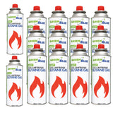 14 cartuchos de gas de 227 g GreenBlue. Certificado: Pi 0875, conforme a la norma EN 417, butano, rango de temperatura de funcionamiento de -10 °C a +40 °C, GB227