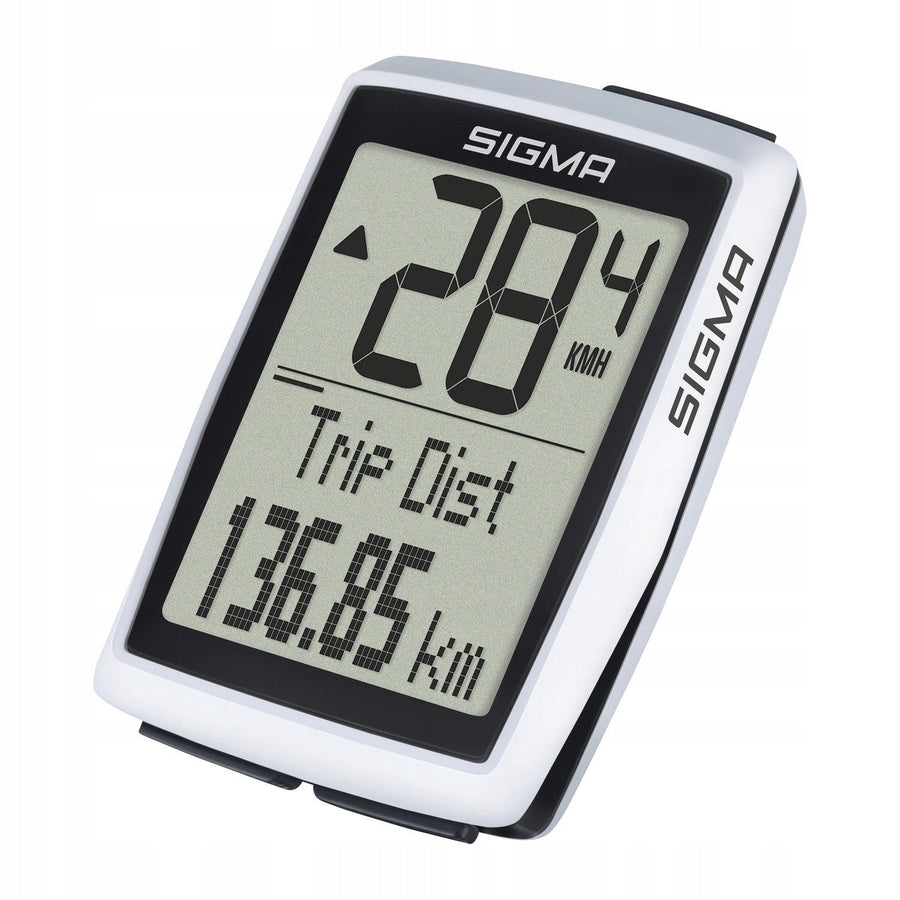 Cuentakilómetros para bicicleta Sigma BC 12.0 WL, resistente al agua y a la intemperie, pantalla grande y legible, 12 funciones