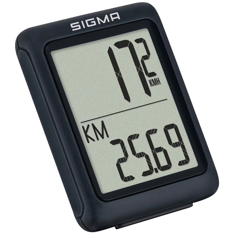 Cuentakilómetros para bicicleta Sigma BC 5.0 WR, resistente al agua y a la intemperie, pantalla grande y legible, 5 funciones básicas