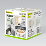 Hervidor eléctrico / olla de viaje Maestro, 2 en 1, capacidad de 0,8 l, potencia de 600 W, asa plegable, selector de voltaje 110 V/230 V, color menta, MR-009-MINT