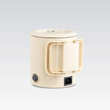 Hervidor eléctrico / olla de viaje Maestro, 2 en 1, capacidad de 0,8 l, potencia de 600 W, asa plegable, selector de voltaje 110 V/230 V, color beige, MR-009-BEIGE