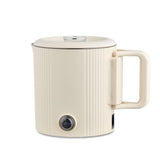 Hervidor eléctrico / olla de viaje Maestro, 2 en 1, capacidad de 0,8 l, potencia de 600 W, asa plegable, selector de voltaje 110 V/230 V, color beige, MR-009-BEIGE