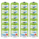 Cartucho de gas GreenBlue de 500 g, 24 unidades. Certificado: Pi 0437, conforme a la norma EN 417, butano-propano, rango de temperatura de -10 °C a +40 °C, válvula roscada de 7/16'' GB499
