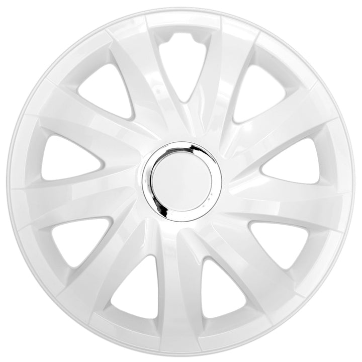 Tapa de rueda universal de 14'' NRM Drift, lacada en blanco, 1 unidad
