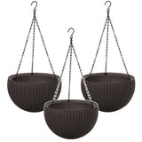 Maceta colgante Keter Sphere Planter, color marrón, 3 unidades