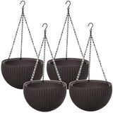 Maceta colgante Keter Sphere Planter, color marrón, 4 unidades