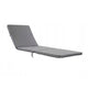 Cojín para tumbona Daytona, color gris, tejido S-550 Melange, tamaño 192 x 64 cm, sujeción con cinta elástica, impermeable, Melange S-23