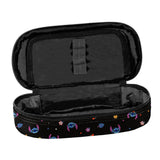 Set escolar Stitch Paso, mochila con tres compartimentos, compartimento para el portátil y base reforzada, estuche con gomas elásticas para el material escolar, bolsa para zapatos que se puede llevar a la espalda, DS26MM