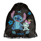 Set escolar Stitch Paso, mochila con tres compartimentos, compartimento para el portátil y base reforzada, estuche con gomas elásticas para el material escolar, bolsa para zapatos que se puede llevar a la espalda, DS26MM