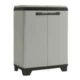 Armario para la clasificación de residuos Keter Planet, capacidad de 2 x 110 l, color gris, 68 x 39 x 92 cm, 246640