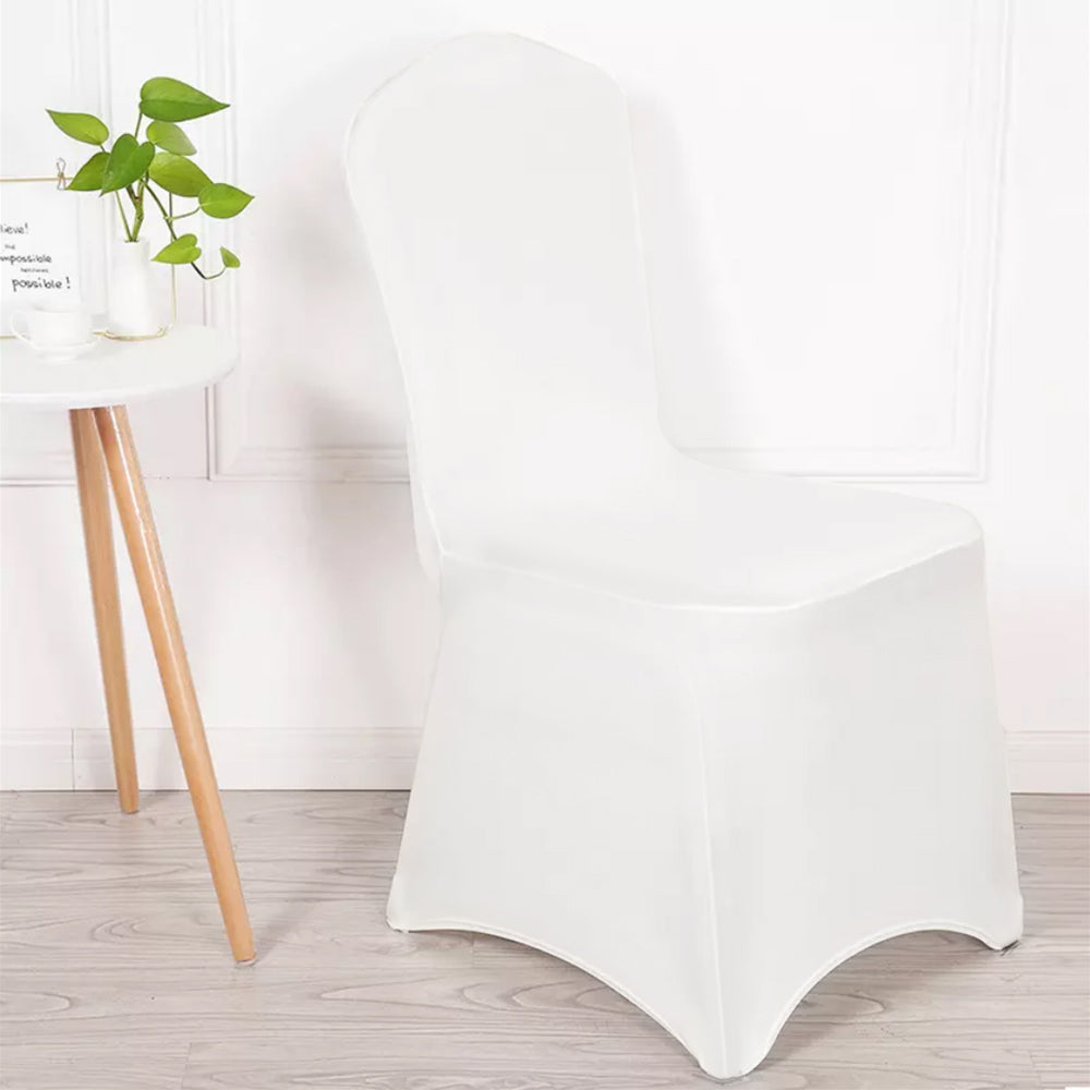 Funda para silla de catering blanca GreenBlue, 88 x 50 x 45 cm, spandex, GB374, 2 unidades