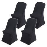 Funda para silla de catering negra GreenBlue, 88 x 50 x 45 cm, spandex, GB373, 4 unidades