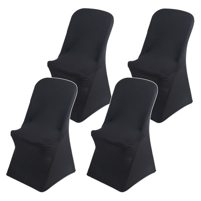 Funda para silla de catering negra GreenBlue, 88 x 50 x 45 cm, spandex, GB373, 4 unidades