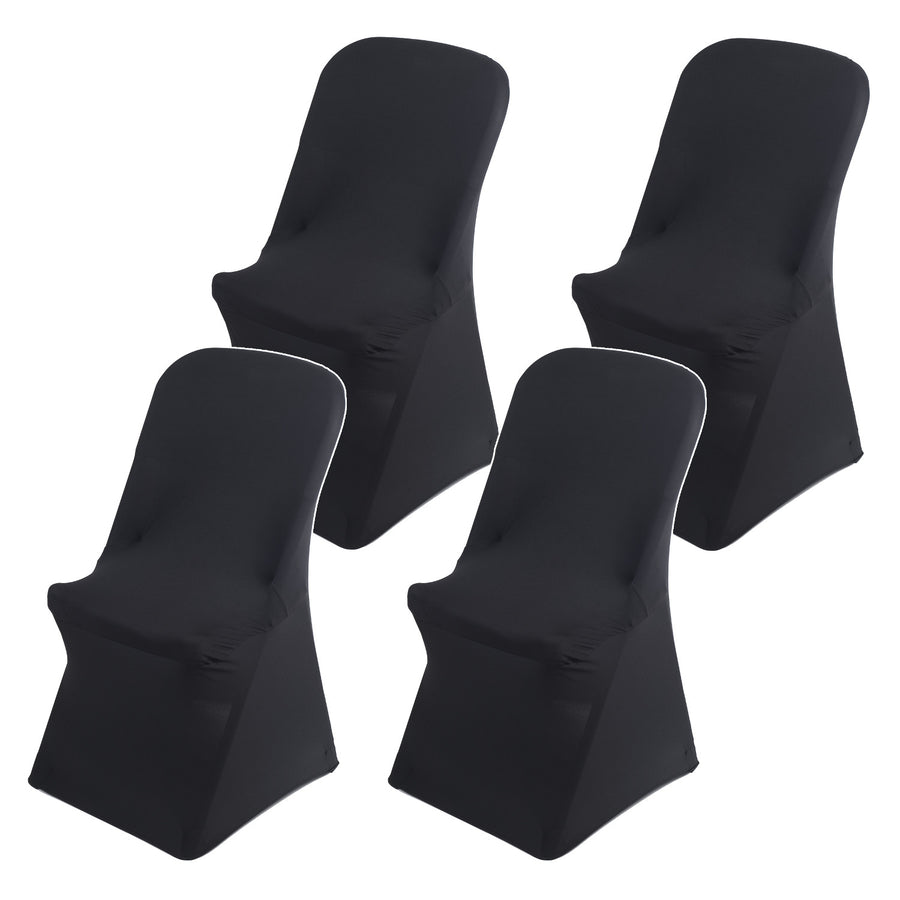 Funda para silla de catering negra GreenBlue, 88 x 50 x 45 cm, spandex, GB373, 4 unidades