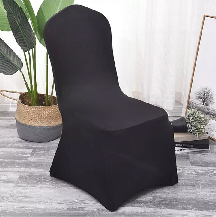Funda para silla de catering negra GreenBlue, 88 x 50 x 45 cm, spandex, GB373, 2 unidades