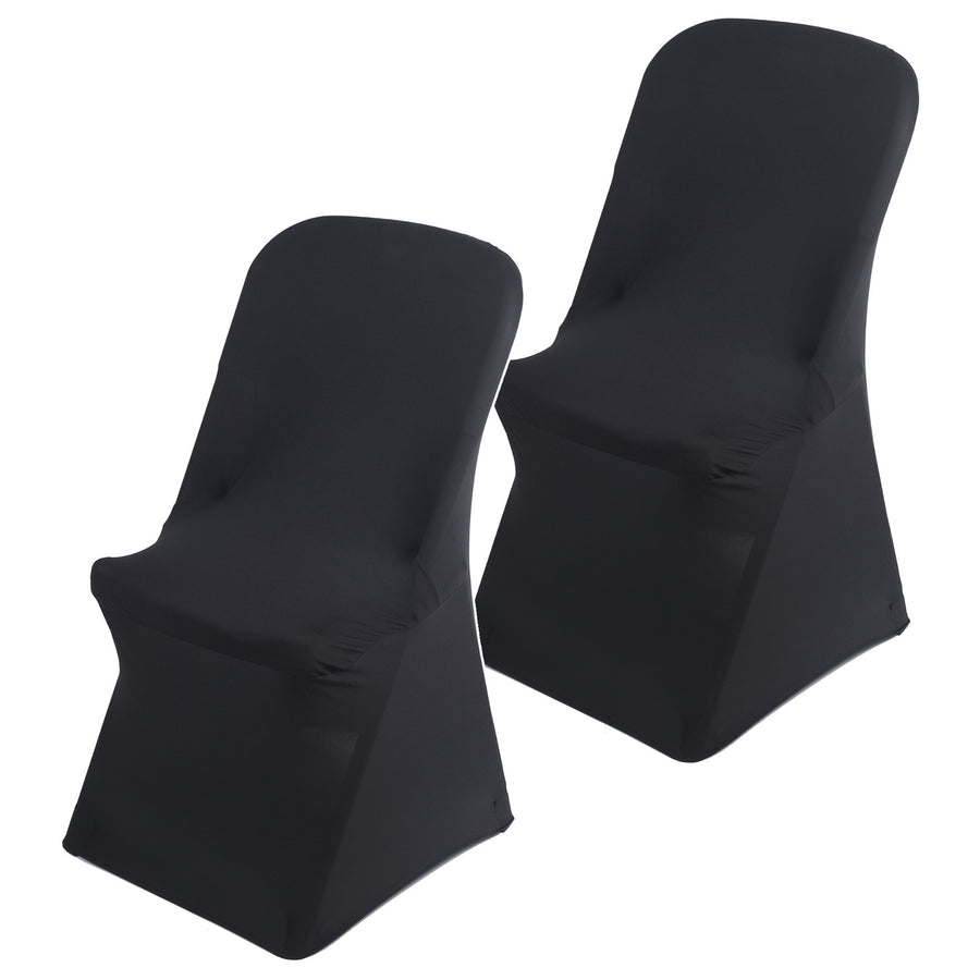 Funda para silla de catering negra GreenBlue, 88 x 50 x 45 cm, spandex, GB373, 2 unidades