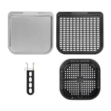 Freidora sin aceite AIR FRYER GreenBlue, potencia de 1800 W, capacidad de 10 l, 8 programas, accesorios, temporizador, GB950 + 100 bolsas de papel de 16 cm