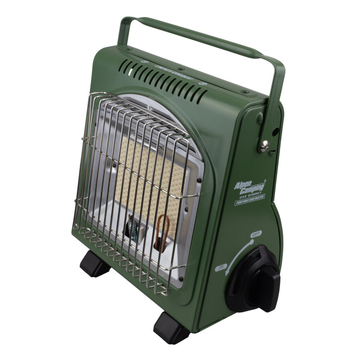 Hornillo de gas portátil Alpen Camping, 2 en 1, consumo de gas 124 g/h, encendido piezoeléctrico, ICELAND IK-1000 PRO+ 4 cartuchos de gas de 227 g GreenBlue. Certificado: Pi 0875, conforme a la norma EN 417