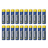 20 pilas alcalinas R-03 LR03 AAA Varta Industrial 4003