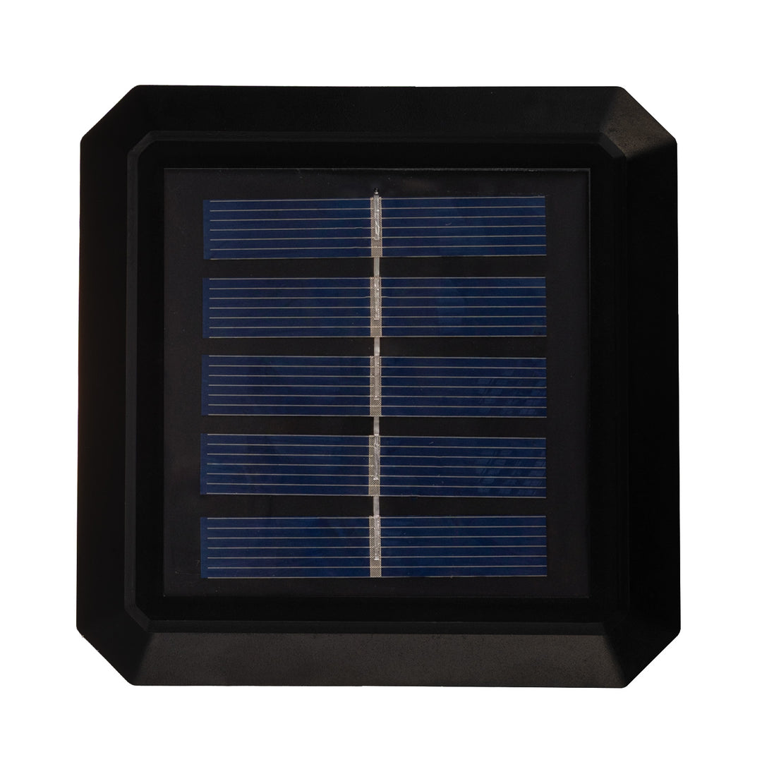 Lámpara LED solar para poste GreenBlue, 80 x 80 mm, cubierta en forma de sobre, 3200 K, GB127 WW, 2 unidades
