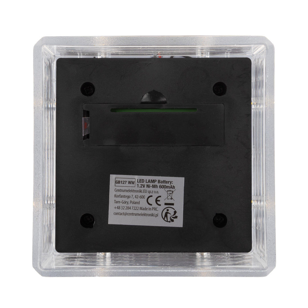 Lámpara LED solar para poste GreenBlue, 80 x 80 mm, cubierta en forma de sobre, 3200 K, GB127 WW, 2 unidades