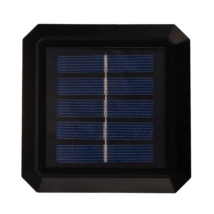 Lámpara LED solar para poste GreenBlue, 80 x 80 mm, cubierta en forma de sobre, 3200 K, GB127 WW, 4 unidades