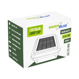 Lámpara LED solar para poste GreenBlue, 60 x 40 mm, cubierta en forma de sobre, 3200 K, GB125 WW, 2 unidades