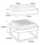 Lámpara LED solar para poste GreenBlue, 60 x 40 mm, cubierta en forma de sobre, 3200 K, GB125 WW, 2 unidades