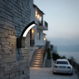 Lámpara LED para fachada Maclean, 800 lm, IP54, 10 W, luz blanca natural (4000 K), color negro, MCE343 B, 2 unidades