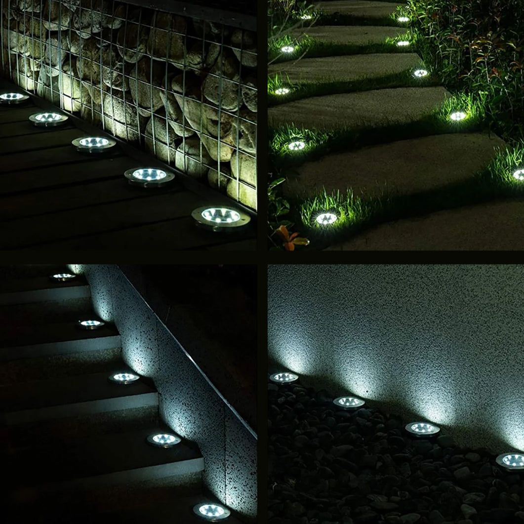 Lámpara solar LED para jardín con sensor de movimiento Maclean IP44, 12 LED SMD, 4000 K, Ni-MH 600 mAh, 0,7 W, MCE318, 4 unidades