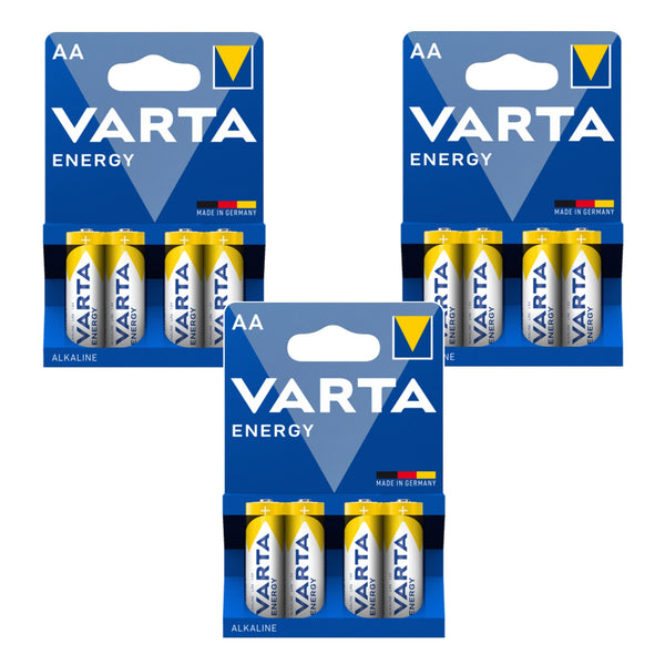 12 pilas R-06 LR06 AA de 1,5 V alcalinas Varta Energy