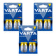 12 pilas R-06 LR06 AA de 1,5 V alcalinas Varta Energy