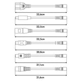 Cargador universal / Fuente de alimentación Maclean Energy, para patinetes, 54,6 V CC, 2 A, máx. 110 W, carga rápida, 6 enchufes, MCE665