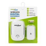 Timbre inalámbrico GreenBlue, 38 melodías, 90 dB, blanco, alcance de hasta 200 m, GB404 W