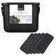 Contenedor para residuos orgánicos de 6 l, negro, Bini Practic + 5 filtros de carbón Practic