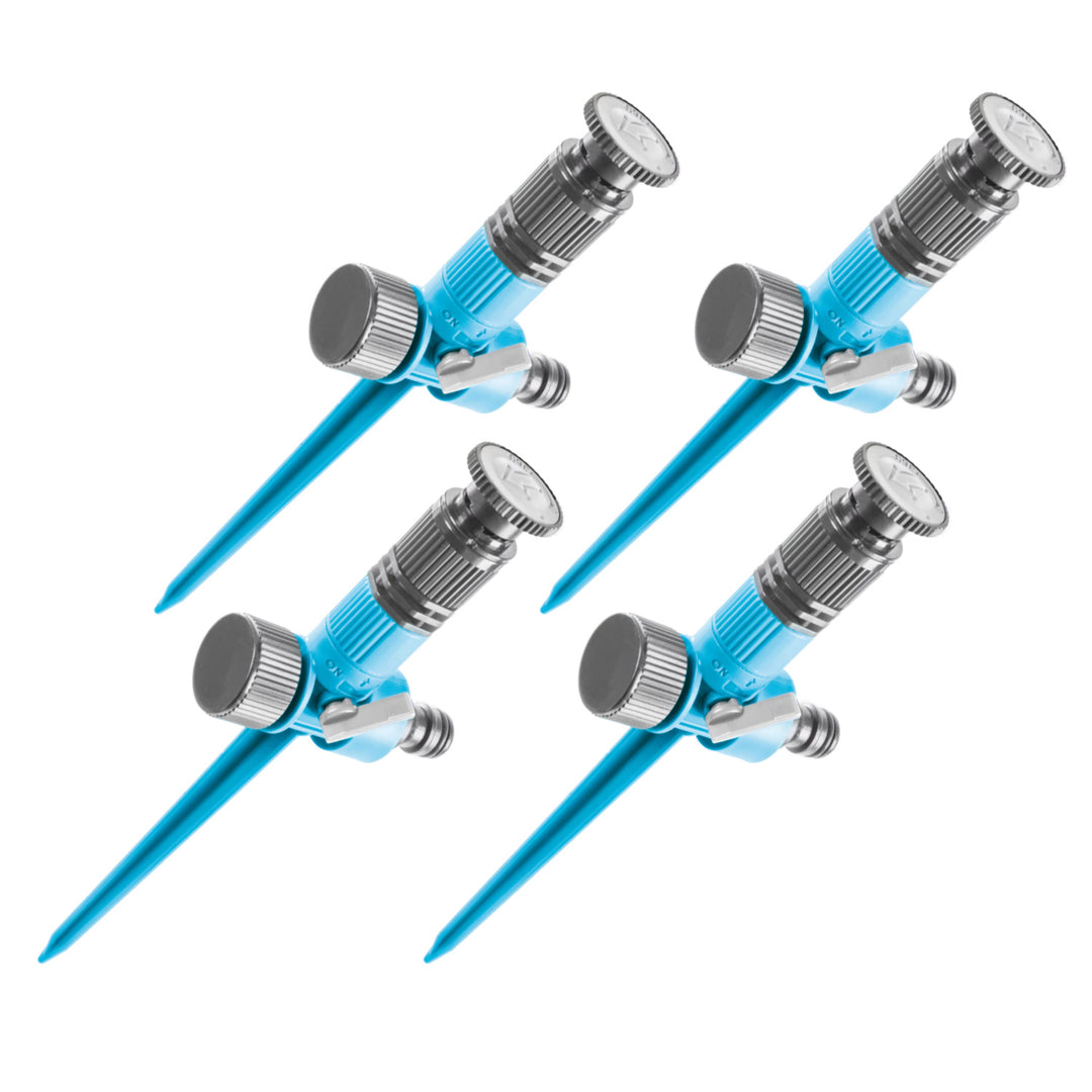 Aspersor sectorial Cellfast Conti Ideal con clavo, 4 unidades