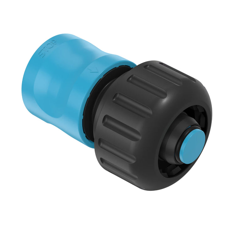 Manguera de jardín Cellfast Economic de 3/4" y 20 m + aspersor recto + racor con rosca interior de 3/4" + racor rápido de paso y de cierre de 3/4"