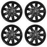 Tapas universales de 15'' NRM DRACO negro mate, 4 unidades