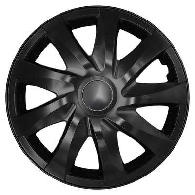 Tapas universales de 15'' NRM DRACO negro mate, 4 unidades