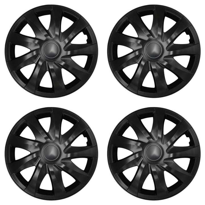 Tapacubos universales de 16'' NRM DRACO negro mate, 4 unidades