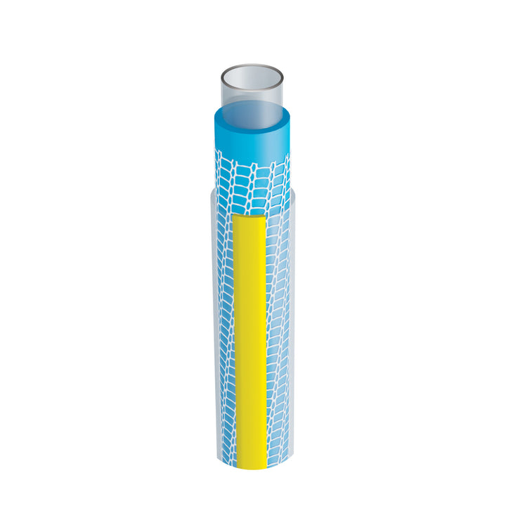 Manguera de jardín Vartco Professional de 1", 50 m, de 4 capas, sistema TFS