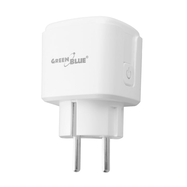 Toma de corriente WiFi GreenBlue con control remoto, compatible con Android/iOS/Alexa/Google Home, temporizador, medidor de potencia, máx. 16 A/3840 W, GB735 W, 2 unidades