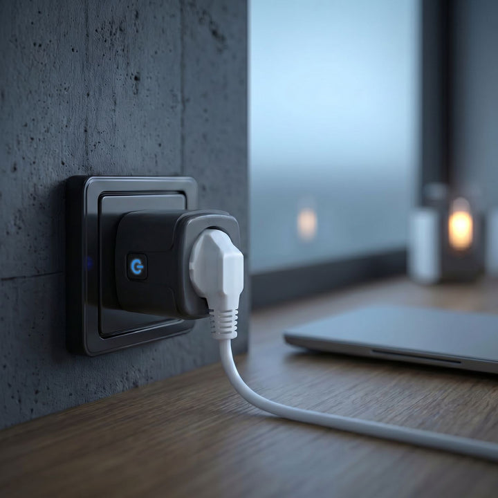 Enchufe WiFi GreenBlue con control remoto, compatible con Android/iOS/Alexa/Google Home, temporizador, medidor de potencia, máx. 16 A/3840 W, GB735 B, 2 unidades
