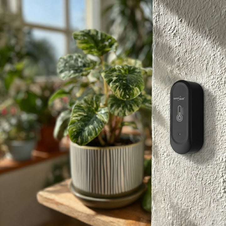 Sensor externo de temperatura y humedad WiFi GreenBlue, Android/iOS, 3,0 V CC, LR03x2, IP65, GB741, 2 unidades