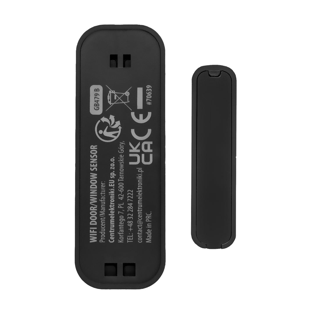 Contactor inalámbrico / sensor de apertura WiFi GreenBlue, Android/iOS, para puertas / ventanas, 3,0 V CC, LR03x2, GB479 B, 2 juegos