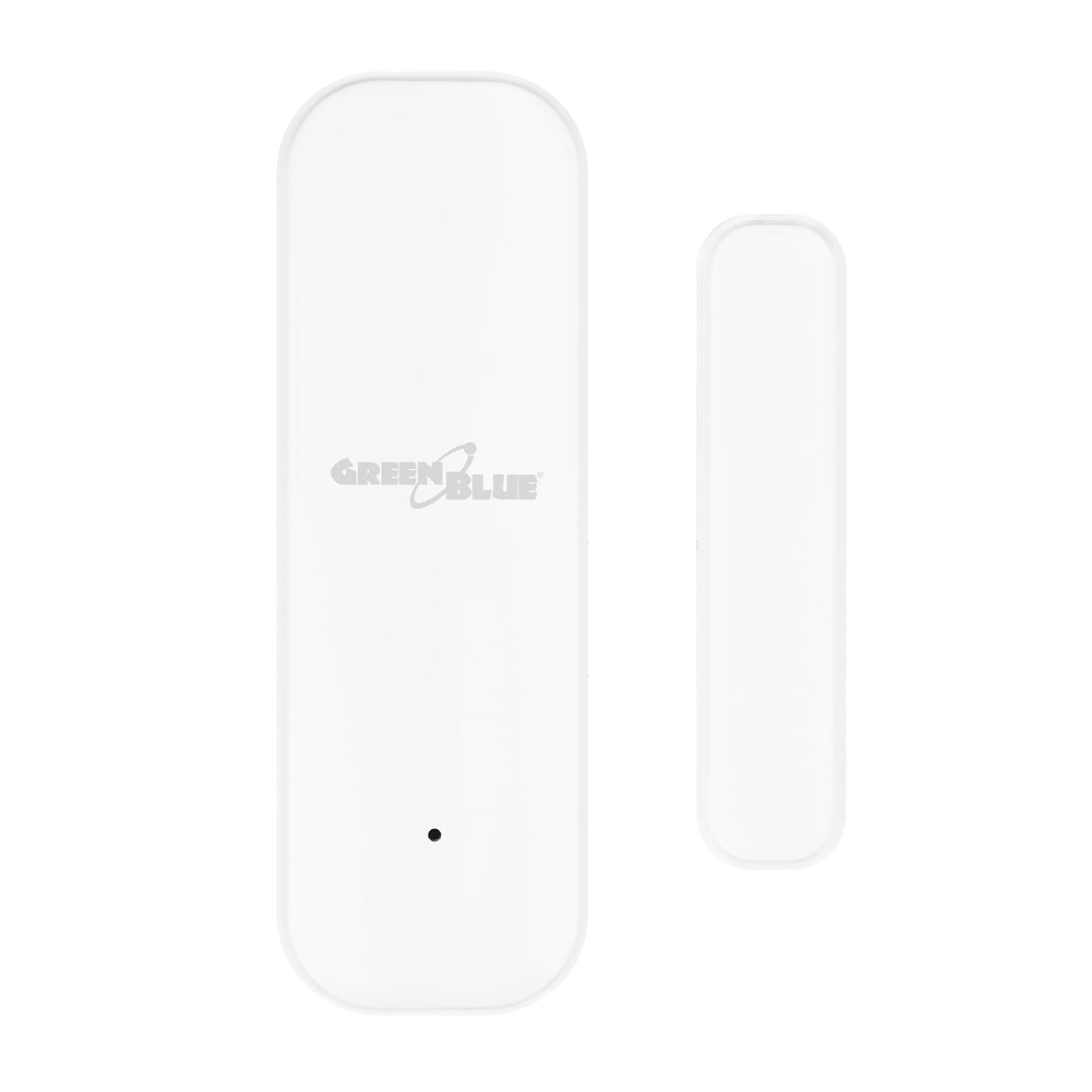 Contactor inalámbrico / sensor de apertura WiFi GreenBlue, Android/iOS, para puertas / ventanas, 3,0 V CC, LR03x2, GB479 W, 2 juegos