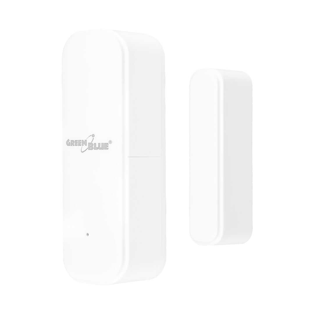 Contactor inalámbrico / sensor de apertura WiFi GreenBlue, Android/iOS, para puertas / ventanas, 3,0 V CC, LR03x2, GB479 W, 2 juegos