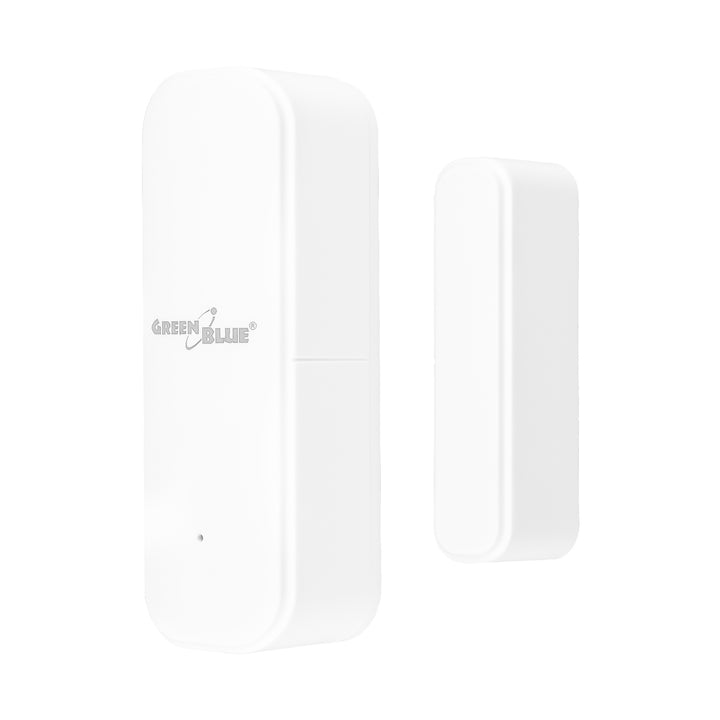 Contactor inalámbrico / sensor de apertura WiFi GreenBlue, Android/iOS, para puertas / ventanas, 3,0 V CC, LR03x2, GB479 W, 2 juegos